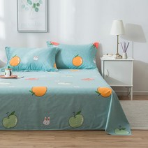 마켓A 굿나잇패턴 얇은 순면 침대시트, TYPE21