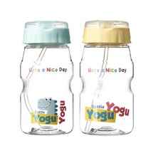 코멕스 요구요구 빨대물병 2종 세트 460ml, 민트 + 옐로우, 1세트