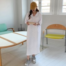마더라이크 카라 지퍼 임산부 원피스 n705