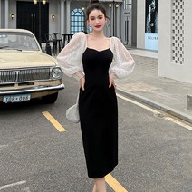 포플러앤씨 판텔라 퍼프소매 원피스