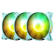 darkFlash 케이스쿨러 C6MS RGB 3PACK, C6MS RGB(네오 민트)