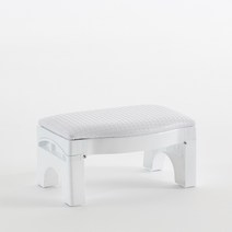 다니카 높낮이조절 발받침대 JD-003, 화이트, 1개