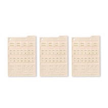 플레픽 클래시 레더 인덱스스티커 바닐라 베이지, 3개