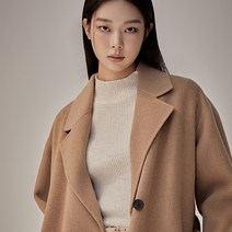 미쏘 여성용 하이넥 슬림핏 풀오버