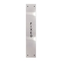 고정문 디자인문패 슬림실버바 실버유광 S, FIXED, 1개