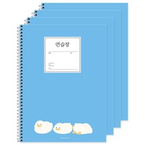 포포팬시 2000 뚱오리 연습장, 파랑, 4개