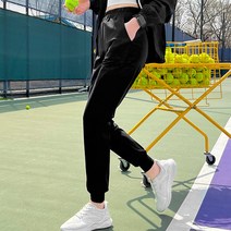핑크시슬리 여성용 사계절 벤츄리 슬림 트레이닝 팬츠