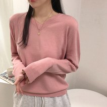 체리체리 여성용 캐시미어 소프트 브이넥 니트