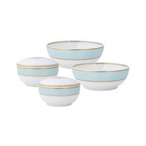 한국도자기 럭셔리 단반상기 6p, 혼합색상, 합하 2p + 합뚜껑 2p + 대접 2p