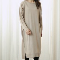 들링 옆트임 라운드 원피스