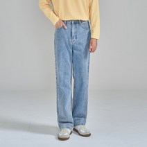 클로니아 남성용 라이트 블리치 난스판 와이드 청바지 CU6M95