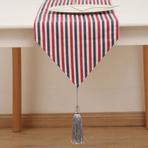 빈테리어 인테리어 포인트 태슬 테이블러너, 14, 30 x 140 cm