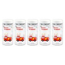 아동용 부릉부릉 에코젠 물병 5p, 350ml, 투명