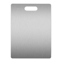 벨르디자인 향균 스테인레스 316 도마 1P, 실버