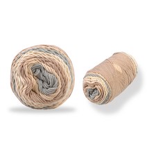 미소털실 레인보우 케이크 뜨개실 볼 100g x 2p, 26 연베이지믹스, 193m