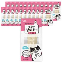 캣츠미어 냥이코기 닭가슴살 고양이 간식 22g, 24개, 게맛
