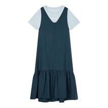 보브 티셔츠 레이어드 슬리브리스 원피스 7152237001