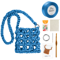 야나 플레이 리본 크로스백 DIY 세트, 1세트, 42 데님블루