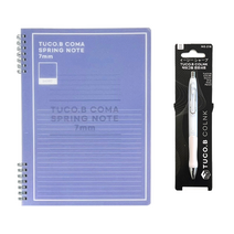투코비 4000 PP 2단 컬러 스프링노트 + 닥터그립 편한샤프, 퍼플(노트), 랜덤발송(샤프), 1세트