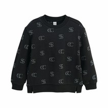 컬리수 아동용 애슬레져 레터링쟈가드 맨투맨 C214TSG82P