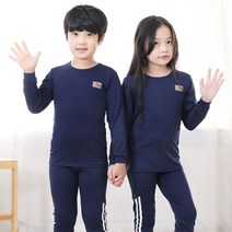 키즈라인 아동용 기모스판 9부 실내복 상하세트