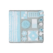 펫니처 강아지 노즈워크 매트 L, GRAY + BLUE, 1개