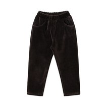 유라비 아동용 티그 벨벳 팬츠