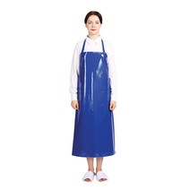 THE앞치마 단면코팅 H형 7부 방수 앞치마, 블루, 1개