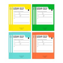 캔두 미니 중철노트 4종 세트 77-0001, 옐로우, 그린, 민트, 형광오렌지, 3세트