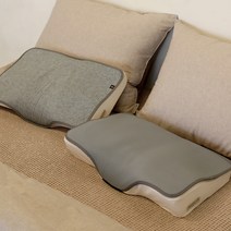 바자르 3D 경추형 메모리폼 베개 + 모달 + 체인지 커버 세트, 아이보리(베개), 그레이(체인지커버)