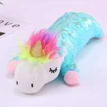 철푸닥 엎드려서 자는 스팽글 유니콘 휴대용 파우치