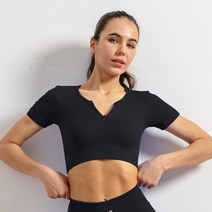 리홍 여성용 스포츠 반팔 상의