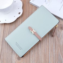 [초이스백] 메쉬 스마트폰 수납가능 통장지갑 장지갑
