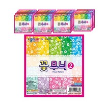 VIVID 국화 꽃 무늬 색종이 20p, 10개, 20개