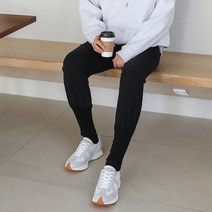 플레이즈 남성용 양기모 밴딩 스트링 배기핏 조거 팬츠
