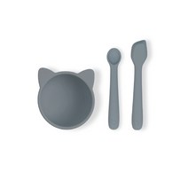 베이비리앙 프리미엄 실리콘 초기 이유식 세트, 모던 그레이, 1세트
