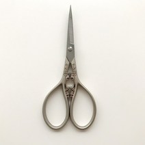 프렌치 에펠 모티브 빈티지 앤틱 자수 가위 퀼팅 소잉 다꾸 가위 4.8 x 11 cm, D타입 클래식 실버, 1개