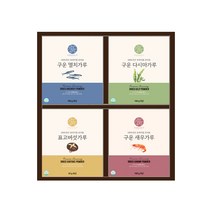 강고집 프리미엄 조미료 4종 선물세트 350g + 쇼핑백, 1세트