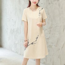 여성용 블랙101 트레디 플라워 베이직 원피스 CH-2316201