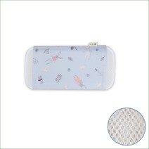 편백아트 3D 매쉬 순면 유아동베개, 산토끼블루