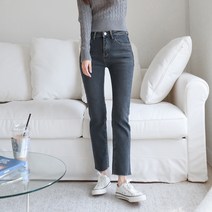 여성용 융기모 허리스판 일자 청바지 SP207