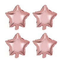 이벤트 데코 풍선 별 24 x 24 cm, 로즈골드, 4개
