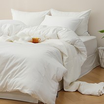 시그니처 프리미엄 순면 이불커버, 화이트