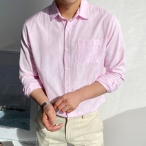 머시따 남성용 옥스포드 포켓 무지 셔츠