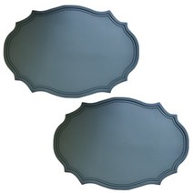율라라 헤리티지 북유럽 방수 테이블 매트 2p, 딥블루, 43 x 30 cm