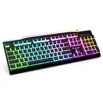 한미마이크로닉스 RGB 게이밍 기계식 유선키보드 갈축, 블랙, MORPH MK-1, 일반형