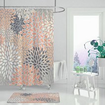 알럽홈 컬러풀패턴 샤워커튼 TYPE10 180 x 150 cm, 1개