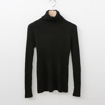 헤이진 여성용 쫀쫀 골지 목폴라티