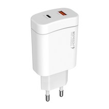 스피디 PD + QC 38W PPS 2포트 초고속 듀얼 멀티 충전기, 화이트, 1개