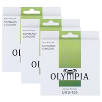 올림피아 우쿨렐레 스트링 3p, UKS-100, 블랙
